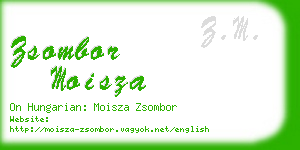 zsombor moisza business card